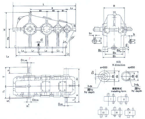 ZSH系列圓柱齒輪減速機結構